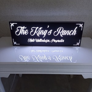 Custom Backlit Sign, Office decor, business name sign, Metal Business Sign, Your Business Logo Custom Sign, Logo sign, backlit logo,