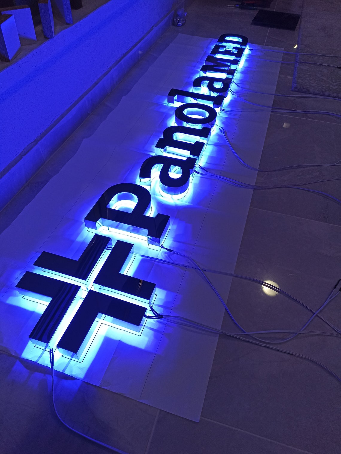 3d Sign Logo Office Decor 3D Silver Sign Business Sign 3D Etsy