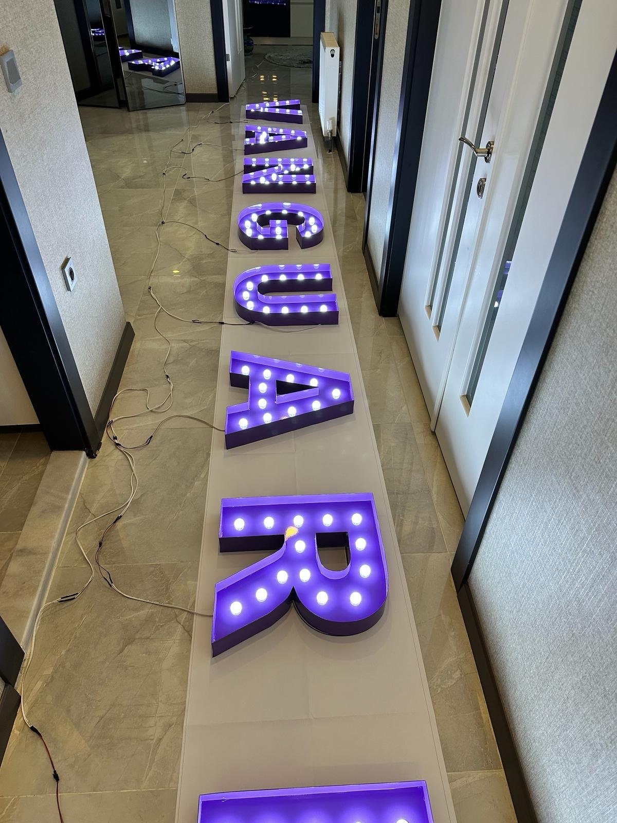 Marquee Letters Decor, Marquee Letter, Metal Led Logo, Business ...