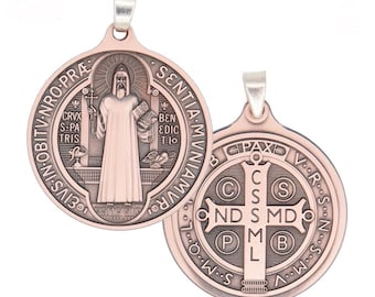 1.25 inch St.Benedict Medal, Copper