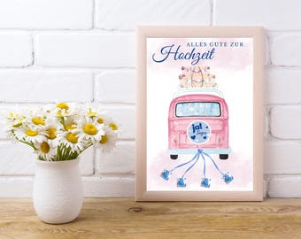 Regalo de boda | Coche de boda | Regalo de boda hecho a mano | Último minuto | Descargar