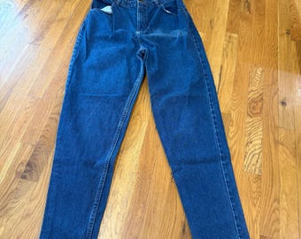 Capistrano Vintage High Waisted Mom Jeans Blue Tapered Leg 16W Tall Made in USA