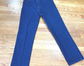 Pantalones vaqueros Sheplers Vintage de talle alto, corte recto, estilo western, lavado oscuro, color azul, talla 8