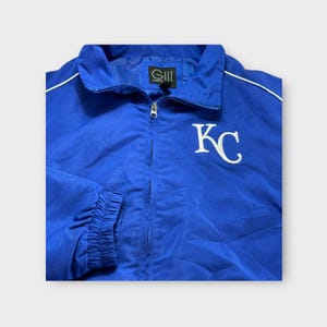 G-III Sports by Carl Banks KC Kansas City Windbreaker Jacket Mens XL Blue image 3