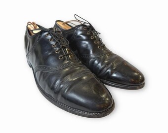 Florsheim Royal Imperial Vintage Black Leather Wingtip  display picture 3