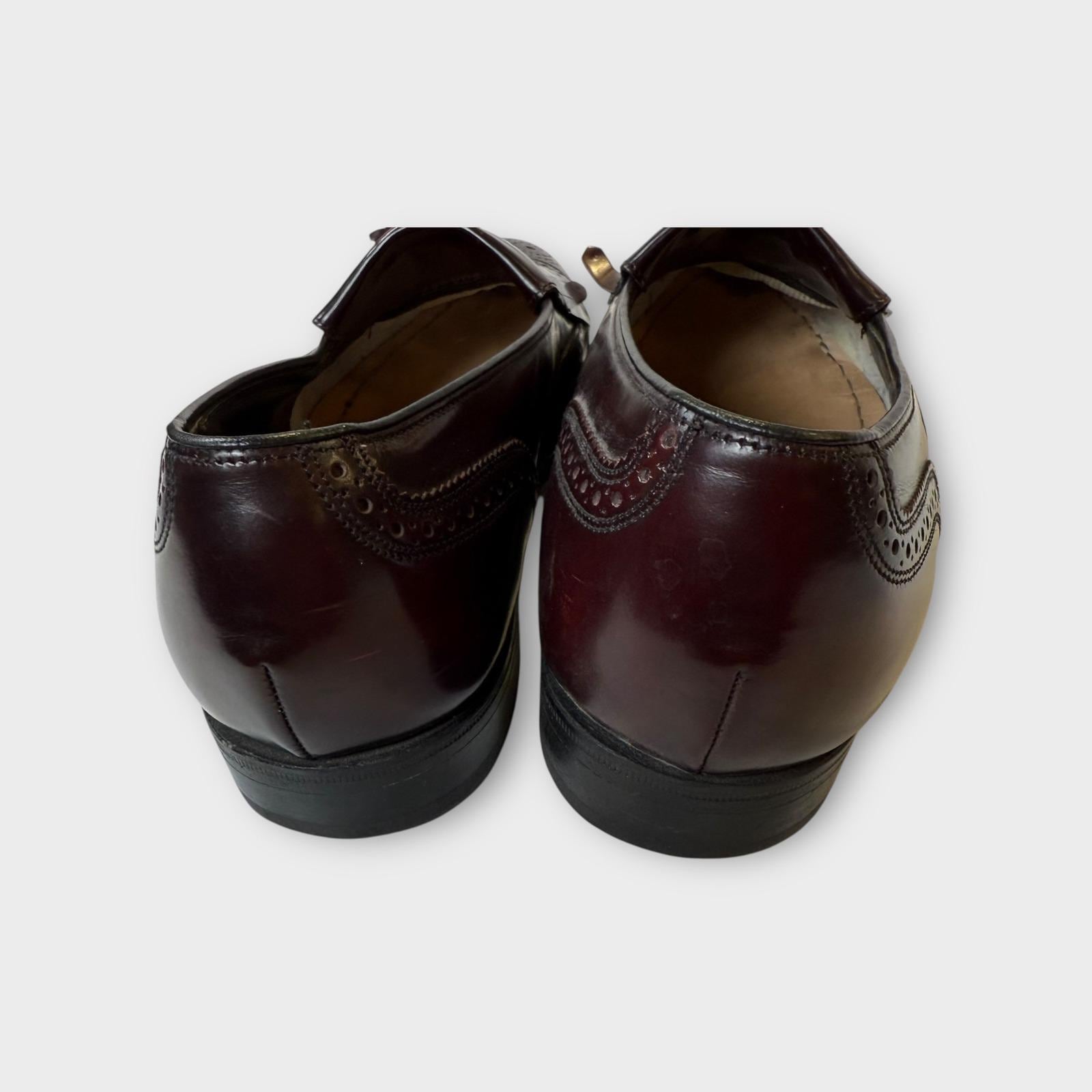 Florsheim Leather Burgundy Maroon Tassel Wingtips Dress Shoes Men\'s Size 10.5 Florsheim Burgundy Wingtip Loafers Slip On Tassel Dress  main image 4