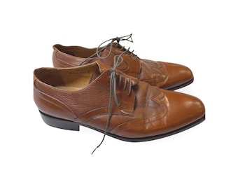 Propet Vintage Mens Size 10 Wide Brown Leather Lace Up Oxford Shoes‎ Comfort Propet Oxford Shoes Used Mens Brown Leather - Size 10.5  main image 3