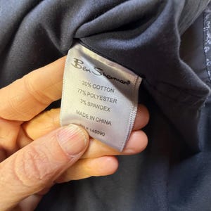 Ben Sherman Slim Fit Mens Button Down Shirt XL All Over Print Stretch image 8