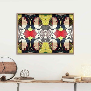 Bob Marley Inspired, Collage Art Print, Digital Download, Wall Decor 48&quot;x36&quot;