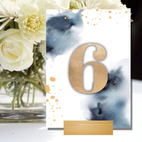 Navy Table Numbers - Etsy