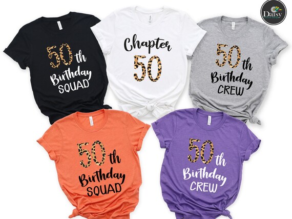 50th Birthday Shirt 50th Birthday Crew Shirt for Woman | Etsy