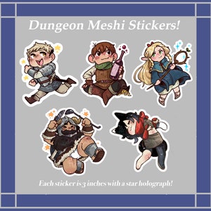 Dungeon Meshi Vinyl Stickers