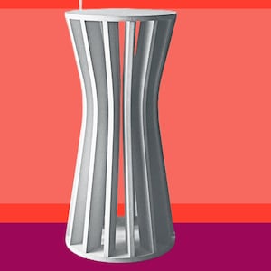 Slatwall  Ripple Pedestal,round Plinth table,for Art Display , pickup and shipping available