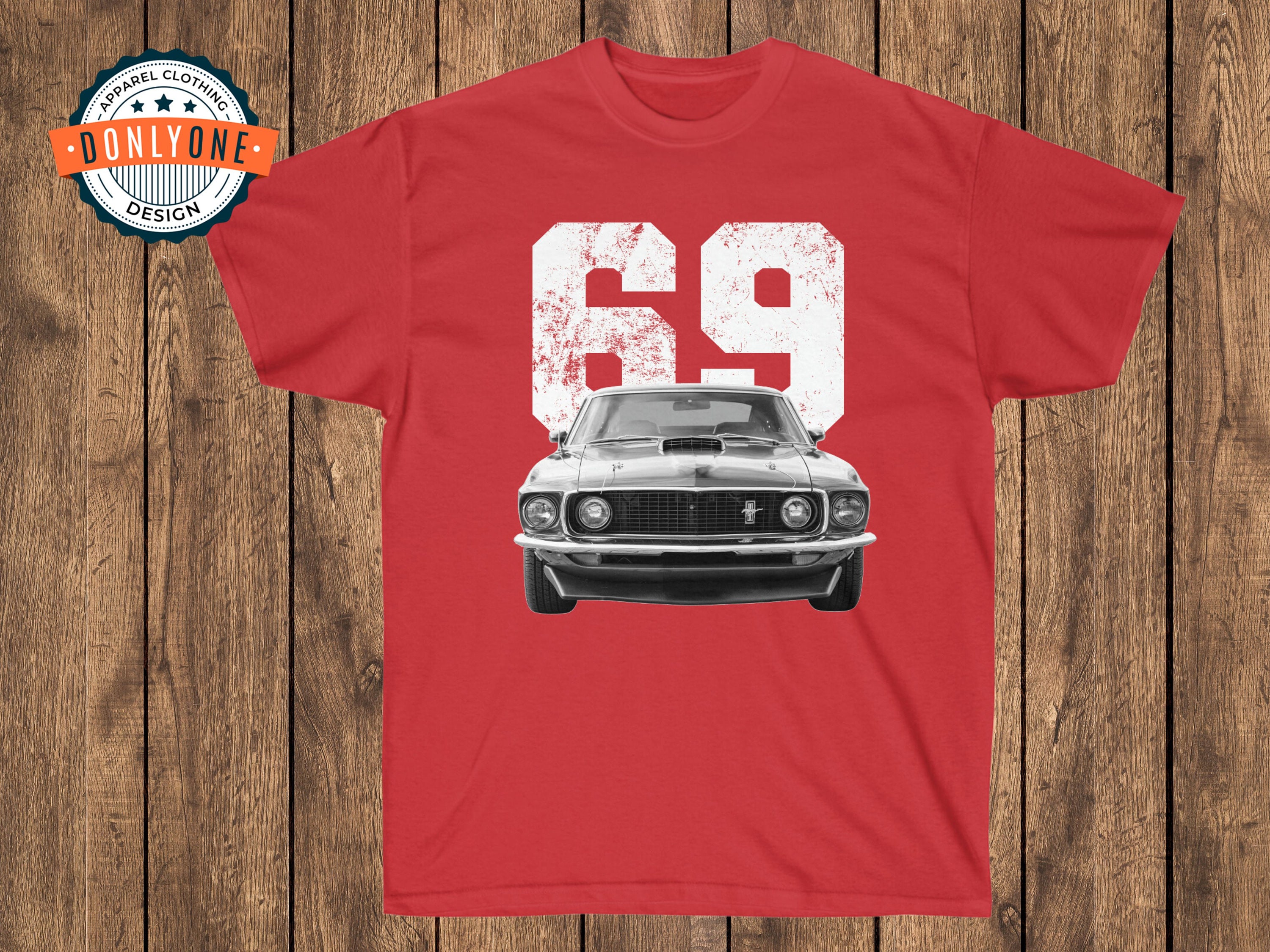 Car for Mustang Etsy Mustang 1, Mach Dad, Muscle - Gift Shirt Shirt, 1969