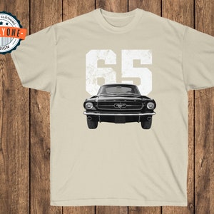 1965 Mustang on sand shirt.