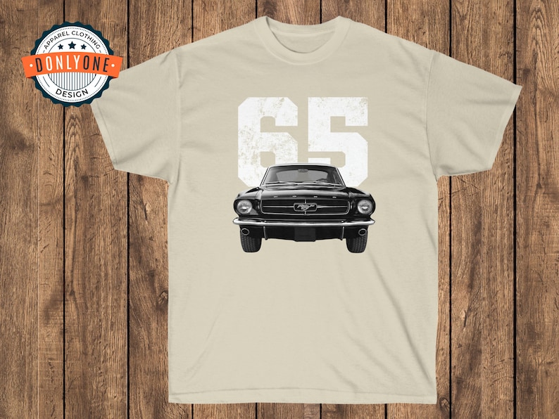 1965 Mustang on sand shirt.