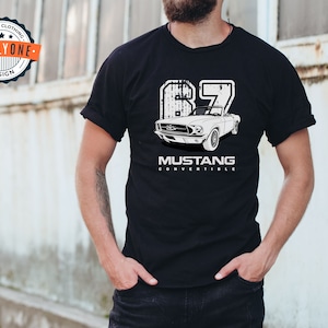 Ford Mustang T-shirt, Mustang Gift, Car Lovers Shirt, Gift for Him, Classic Cars Tshirt