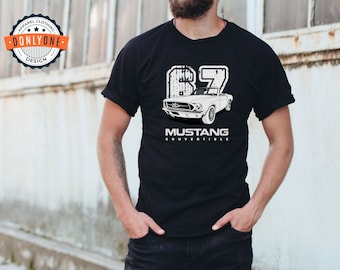 Camiseta Ford Mustang, regalo Mustang, camisa de amantes del coche, regalo para él, camiseta de coches clásicos