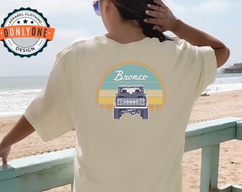 Vintage Ford Bronco T-Shirt, Ford Bronco Tee, Bronco Shirt, Bronco Sunset