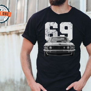 1969 Mustang Mach 1, Muscle Car Shirt, Gift for Dad, Mustang shirt