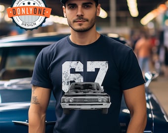 Camiseta Chevrolet Chevelle de 1967, camiseta de Muscle Car, camiseta de amantes de los coches, regalo para él, camiseta de coches clásicos