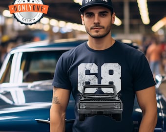 1968 C-10 Chevy Truck Camiseta, Cuerpo Cuadrado, Camisa de Camión c10