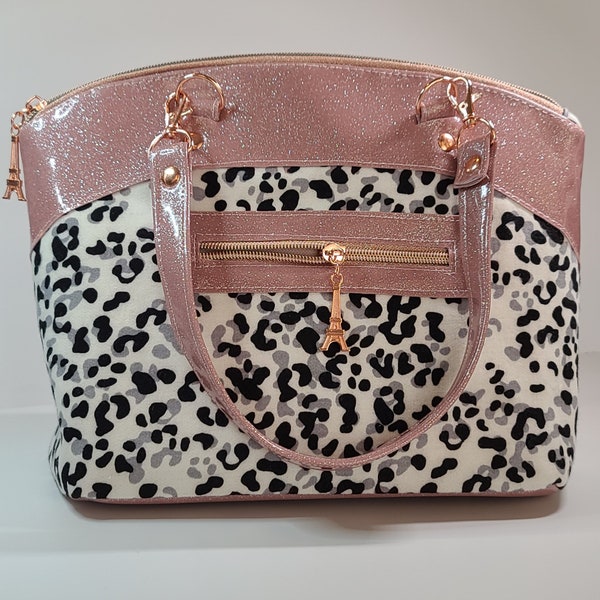 Leopard and Rose / Lola Handbag