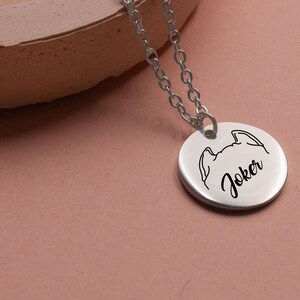 Custom Engraved Dog Breeds Necklace, Dog Jewelry, Dog Mom Necklace, Custom Dog Necklace, Pet Name Jewelry, Personalized Dog Ears Necklace