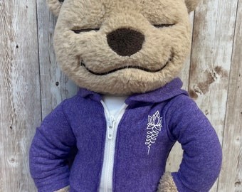 Lotus Flower Purple Hoodie Kapuzen Sweatshirt Jacke Meddy Teddy Bears passen