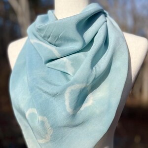 Botanically Dyed Square Silk Scarf