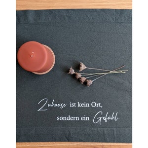 Tischläufer Zuhause Geschenk Einzug Familie Bild 2