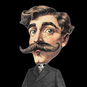 Distinguished gentleman-set van 4 papieren poppen, mannelijke kunstpoppen