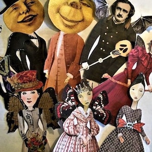 Paper dolls set  1 -Set of 4 dolls