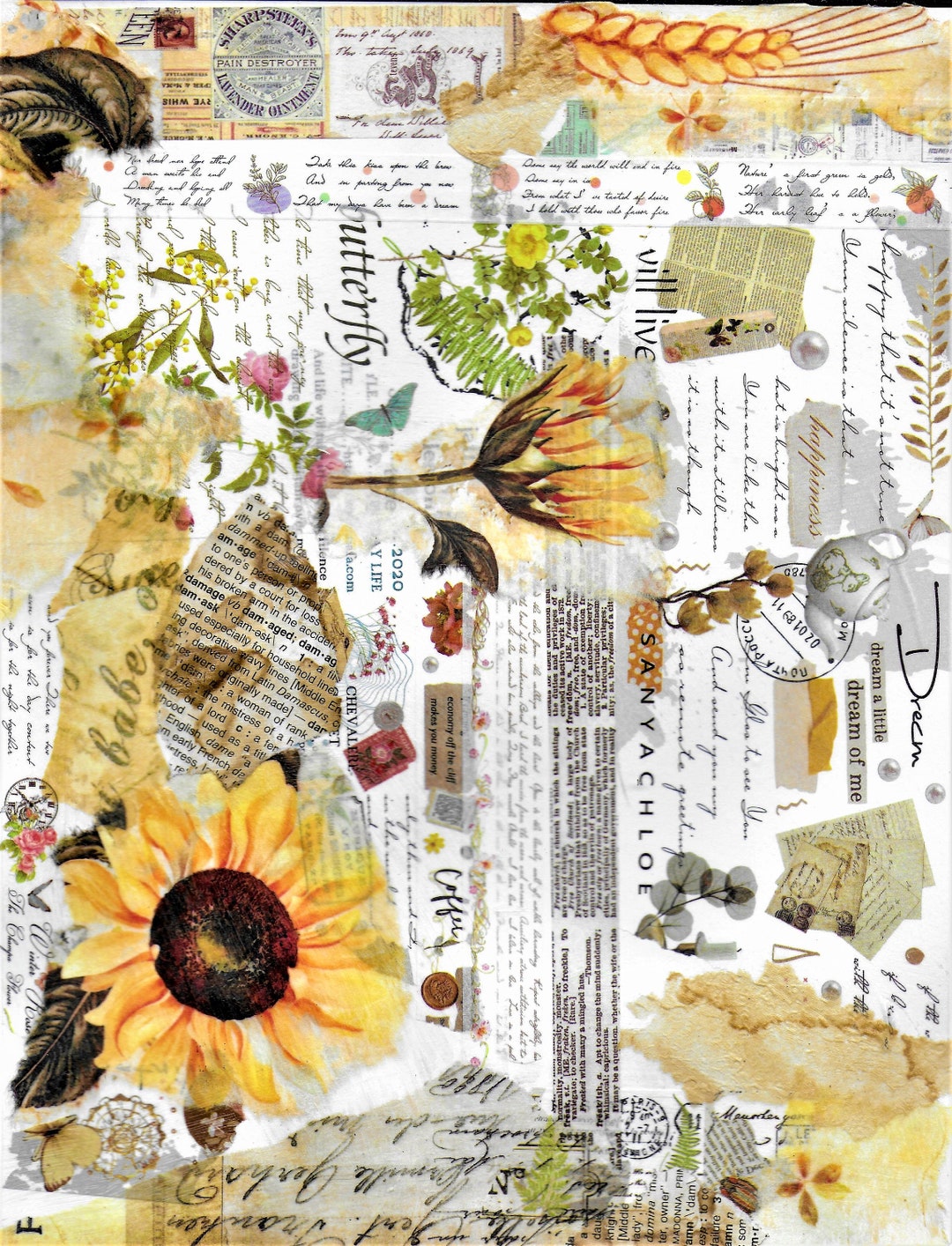 Washi Collage Paper Set - Etsy
