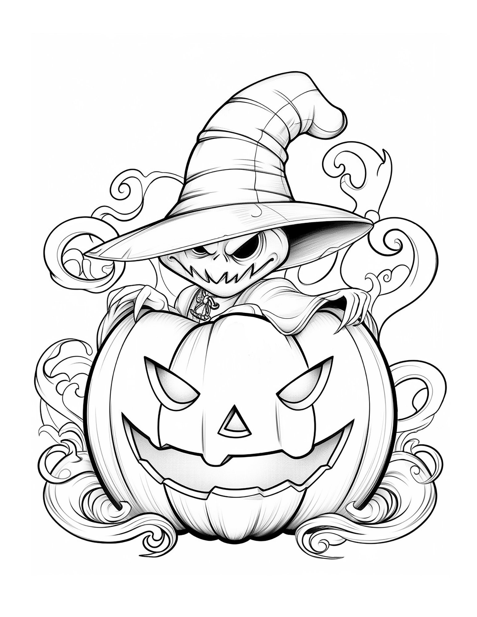 Spooky Delight: Adult Halloween Printable Coloring Pages - Etsy