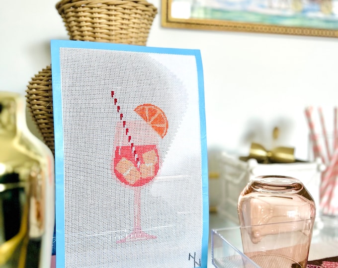 Aperol Spritz Needlepoint Canvas Etsy