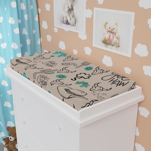 Western- Turquoise-Baby Changing Pad Cover