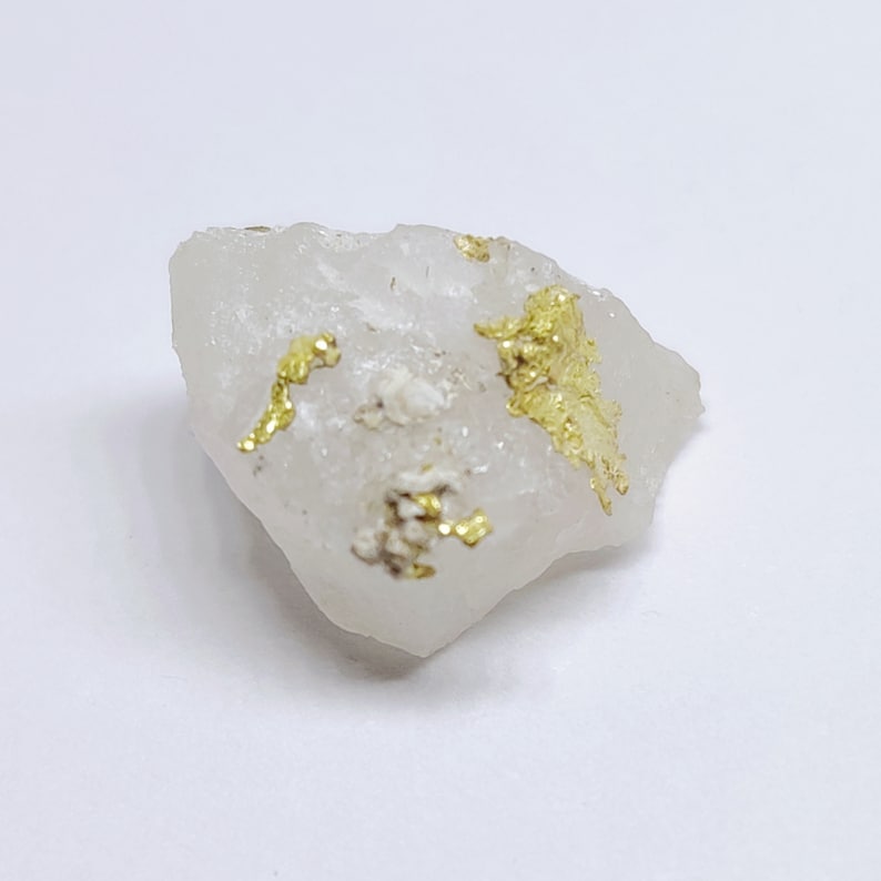 Natural Native Gold in Quartz Rough Crystal From Oriental Mine ...