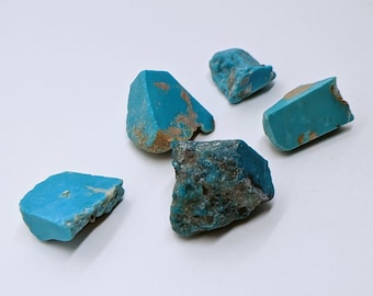 Pietre Preziose Di Qualità Rara Perline Turchese Grande Foro Di Forma - Foto 6