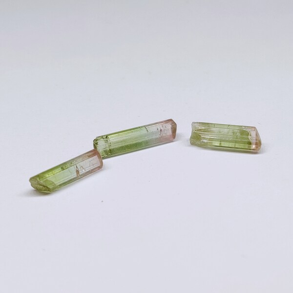 Set of 3 natural Watermelon Tourmalines from Afghanistan