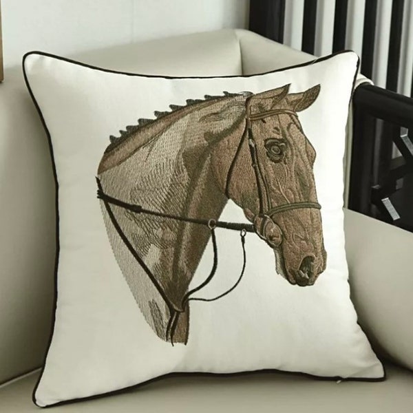 Horse Cushion Cover Etsy