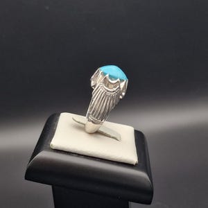 Natürlicher Türkis-Silber-Ring: Ein zeitloser Schmuckstück für jeden Anlass - Fairuz