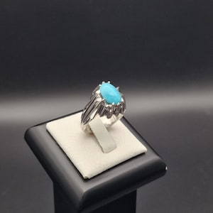 Natürlicher Türkis-Silber-Ring: Ein zeitloser Schmuckstück für jeden Anlass Fairuz