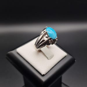 Natürlicher Türkis-Silber-Ring: Ein zeitloser Schmuckstück für jeden Anlass Fairuz