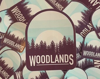 Woodlands forest - sticker, waterproof, UV resistant