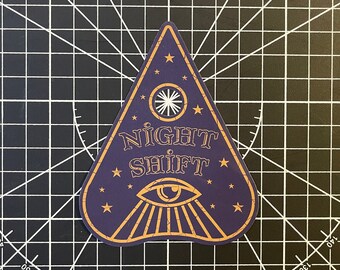 Ouija Planchette Sticker