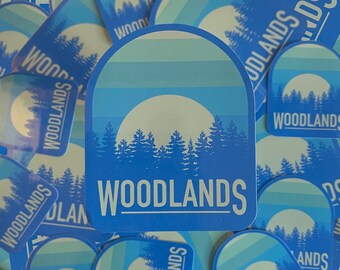 Woodlands forest - sticker, Waterproof, UV Resistant