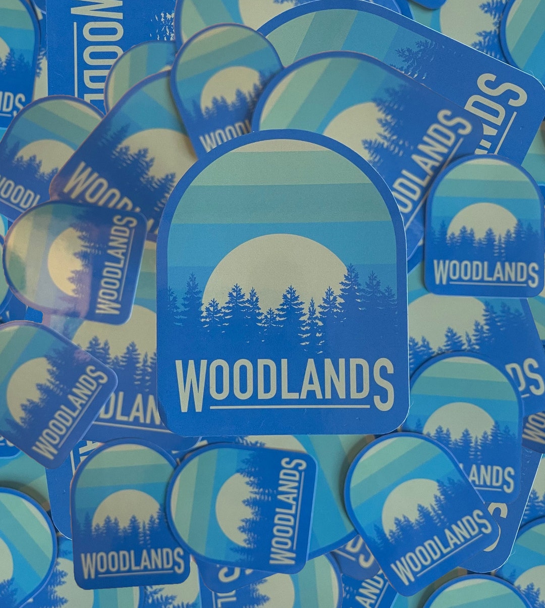 Woodlands Forest Sticker, Waterproof, UV Resistant Etsy