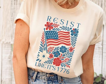 liberal july 4th tee, Liberal fourth of July tshirt, subtle anti trump 4th of July tee, cute liberal shirt, patriotic liberal leftist gift