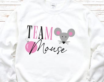 Team Mouse Nutcracker YOUTH Crewneck Sweatshirt, Nutcracker ballet sweatshirt, Ballerina Sweatshirt, Dancer sweatshirt